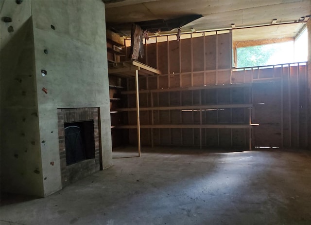 785 S St, Plattekill, NY 12528 - basement with a brick fireplace