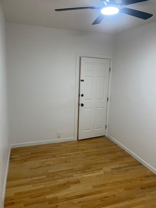 782 Cauldwell Ave, Bronx, NY 10456 - spare room with ceiling fan and light wood-style flooring