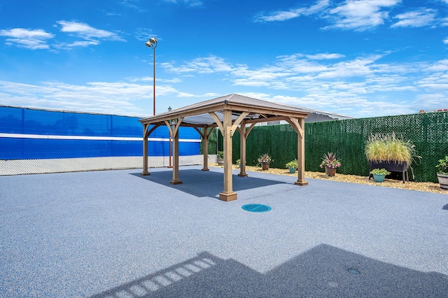199 Cambridge Dr E, Copiague, NY 11726 - view of patio / terrace with a gazebo