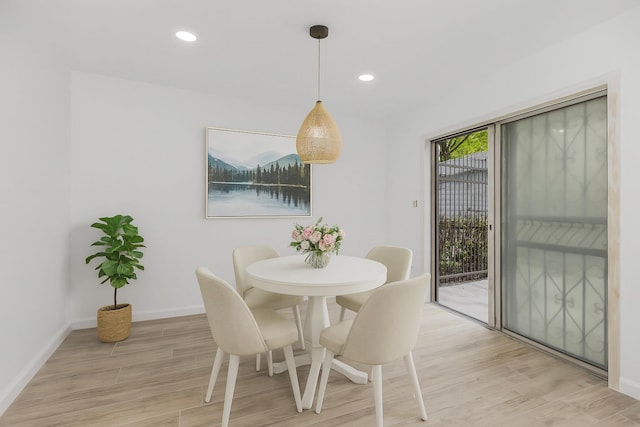 975 E 178th St, Bronx, NY 10460 - dining space featuring light wood-style flooring and recessed lighting