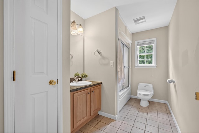 70 Hosner Mountain Rd, Hopewell Junction, NY 12533 - full bath featuring vanity, tile patterned floors, and  shower combination