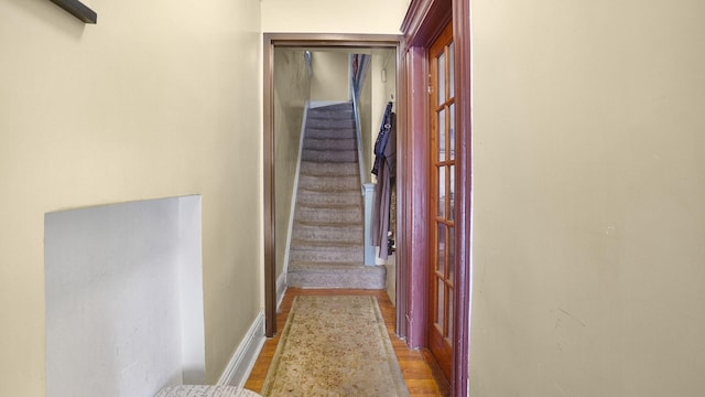 164-02 107th Ave, Jamaica, NY 11433 - stairs featuring wood finished floors and baseboards