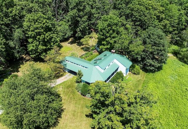 3778 State Route 82, Ancramdale, NY 12503 - view from above of property with a heavily wooded area