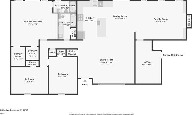 11 Kim Ave, Smithtown, NY 11787 - view of home floor plan
