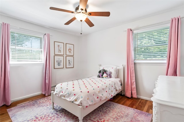 15 Chambers Ct, Huntington Station, NY 11746 - bedroom featuring wood finished floors and ceiling fan
