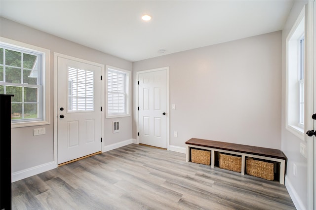 14 Flower Hill Rd, Poughkeepsie, NY 12603 - entryway with light wood-style flooring and recessed lighting