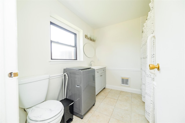 27A Walden Ct Unit A, Yorktown Heights, NY 10598 - laundry room with washer / clothes dryer and light tile patterned floors