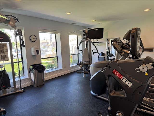 1 Stanford Ct Unit 1, Wantagh, NY 11793 - gym featuring recessed lighting