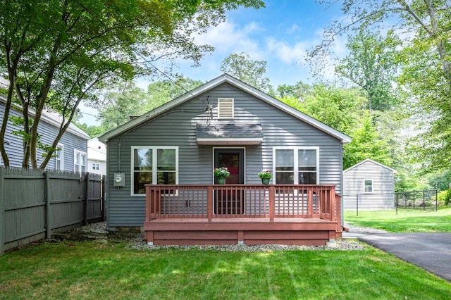 3 Preston Pl, Patterson, NY 12563 - back of property featuring a deck