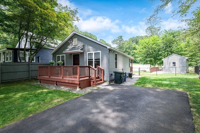 3 Preston Pl, Patterson, NY 12563 - view of front facade featuring a deck