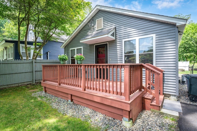 3 Preston Pl, Patterson, NY 12563 - back of property featuring a deck