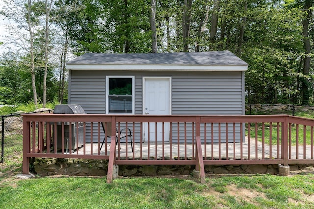3 Preston Pl, Patterson, NY 12563 - wooden terrace featuring area for grilling