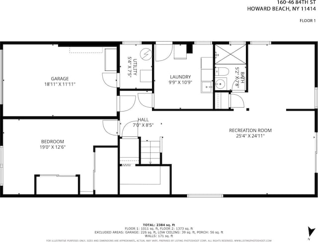 160-46 84th St, Howard Beach, NY 11414 - view of property floor plan