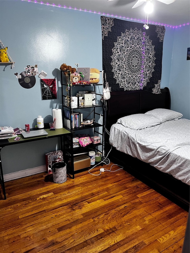 4153 Bruner Ave, Bronx, NY 10466 - bedroom featuring wood finished floors and ceiling fan