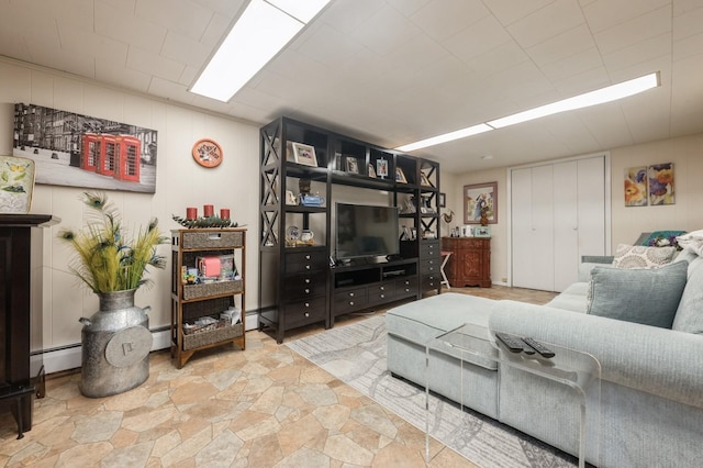 3300 Walters Ave, Wantagh, NY 11793 - living area featuring baseboard heating