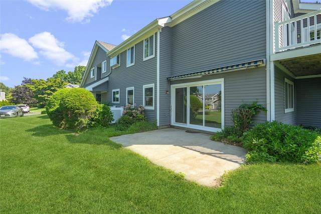 365 Seabreeze Ct, Moriches, NY 11955 - back of house with a lawn and a patio