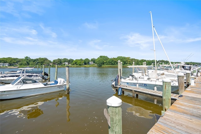 365 Seabreeze Ct, Moriches, NY 11955 - dock featuring a water view