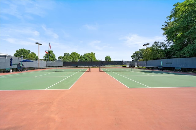 365 Seabreeze Ct, Moriches, NY 11955 - view of tennis court featuring community basketball court