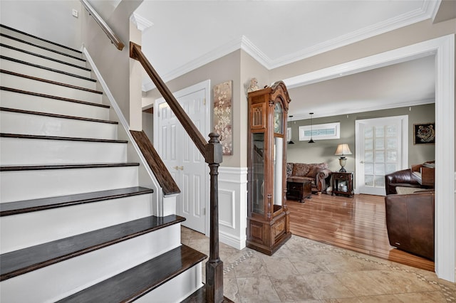 28 Lapin Ln, Blauvelt, NY 10913 - stairs with crown molding