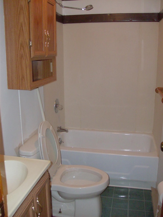 1460 Old Rte 17, Roscoe, NY 12776 - bathroom featuring vanity, tile patterned floors, and bathtub / shower combination