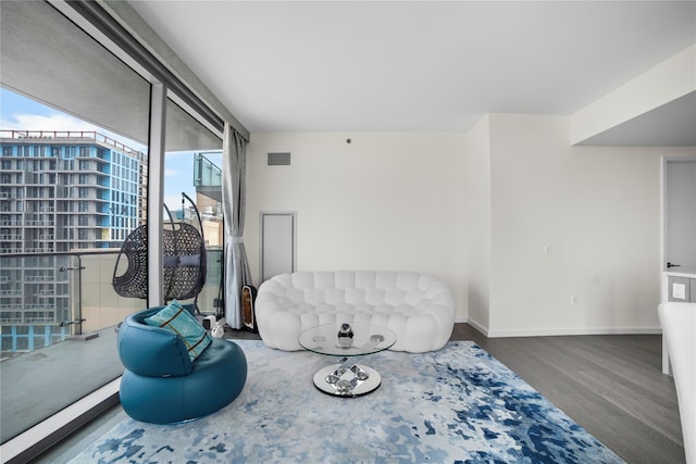 133-36 37th Ave Unit 10, Flushing, NY 11354 - living area with wood finished floors and baseboards