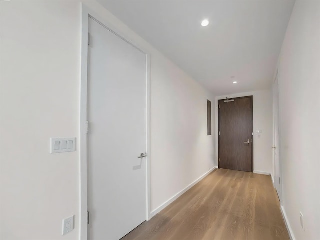 133-36 37th Ave Unit 10, Flushing, NY 11354 - corridor with recessed lighting and wood finished floors