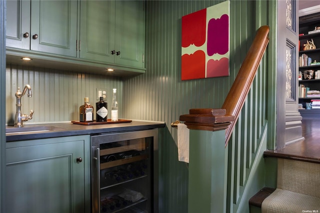 12120 New Suffolk Ave, Cutchogue, NY 11935 - indoor dry bar featuring beverage cooler
