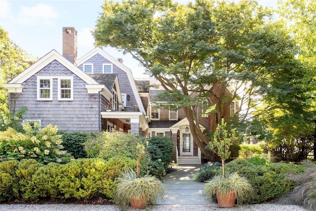 12120 New Suffolk Ave, Cutchogue, NY 11935 - view of front of property with a chimney