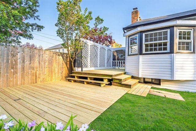 38 Bradford Ln, Bethpage, NY 11714 - view of wooden deck