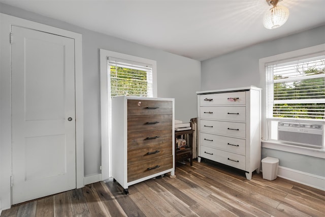 110 Pine Ave, Ossining, NY 10562 - bedroom with wood finished floors and cooling unit