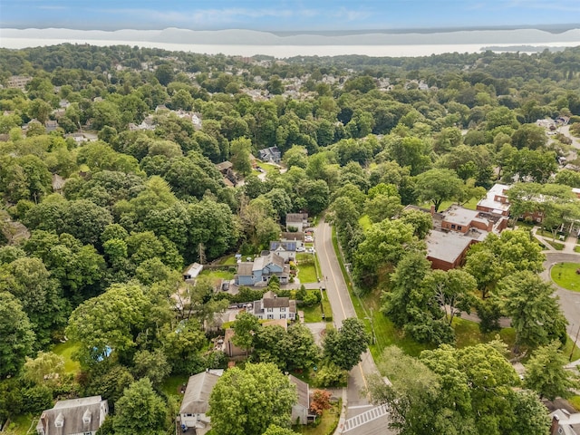 110 Pine Ave, Ossining, NY 10562 - aerial perspective of suburban area with a large body of water and a heavily wooded area