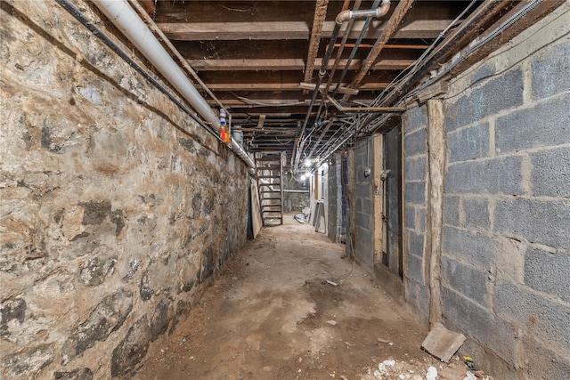 123 Elm St, Yonkers, NY 10701 - view of unfinished basement