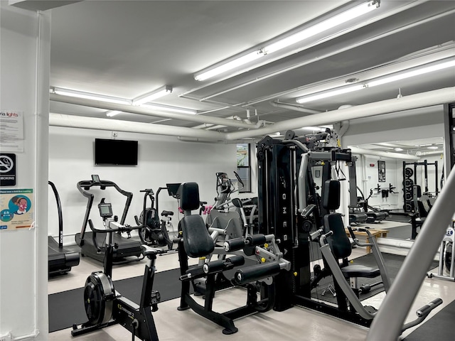 24-65 38th St Unit D10, Astoria, NY 11103 - view of workout area