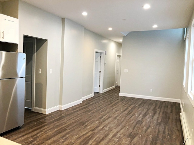 114 Park Ave, Mount Vernon, NY 10550 - unfurnished room featuring dark wood-style floors and recessed lighting