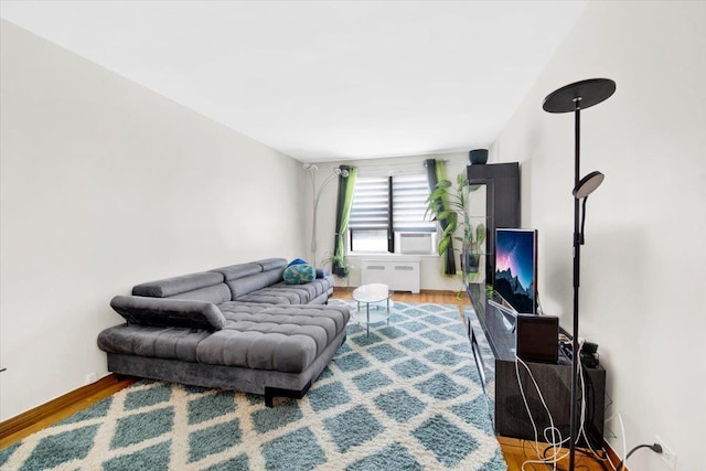 2615 Homecrest Ave Unit 1D, Brooklyn, NY 11235 - living area with wood finished floors and cooling unit