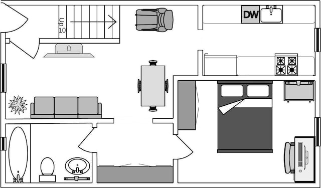 7827 Cloverdale Blvd Unit A, Oakland Gardens, NY 11364 - view of room layout