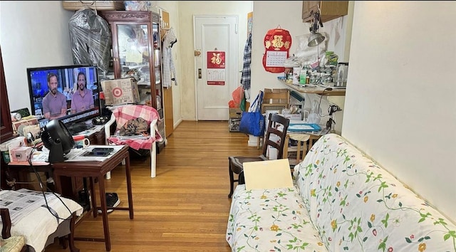 12325 82nd Ave Unit 2T, Kew Gardens, NY 11415 - living room with wood finished floors