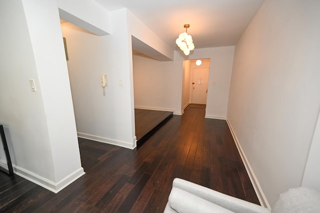 84-01 Main St Unit 410, Briarwood, NY 11435 - hall with hardwood / wood-style flooring and baseboards