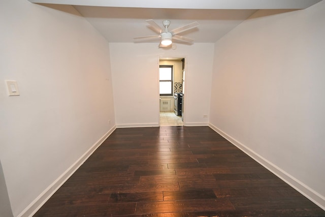84-01 Main St Unit 410, Briarwood, NY 11435 - unfurnished room with hardwood / wood-style flooring and a ceiling fan