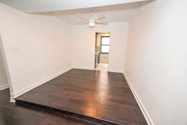 84-01 Main St Unit 410, Briarwood, NY 11435 - empty room featuring hardwood / wood-style floors and a ceiling fan