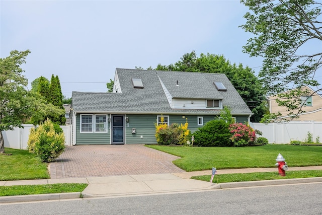59 Acre Ln, Hicksville, NY 11801 - view of front of home featuring a shingled roof and decorative driveway