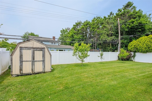 59 Acre Ln, Hicksville, NY 11801 - fenced backyard with a storage shed