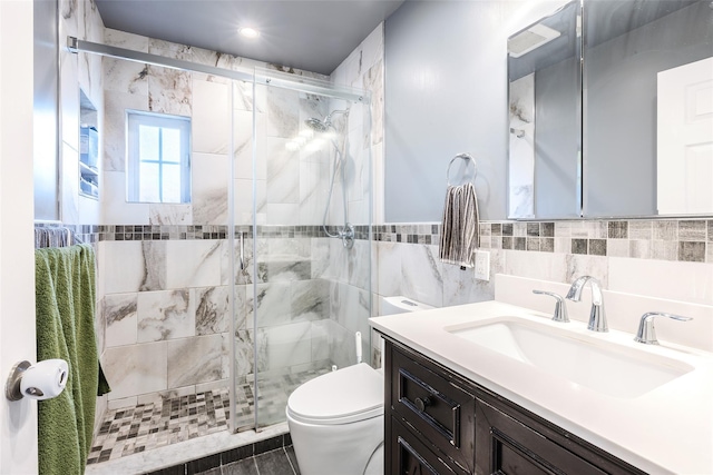 59 Acre Ln, Hicksville, NY 11801 - bathroom featuring a stall shower and vanity