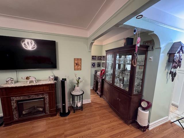 3545 81st St Unit C2, Jackson Heights, NY 11372 - corridor featuring light wood-style flooring and baseboards
