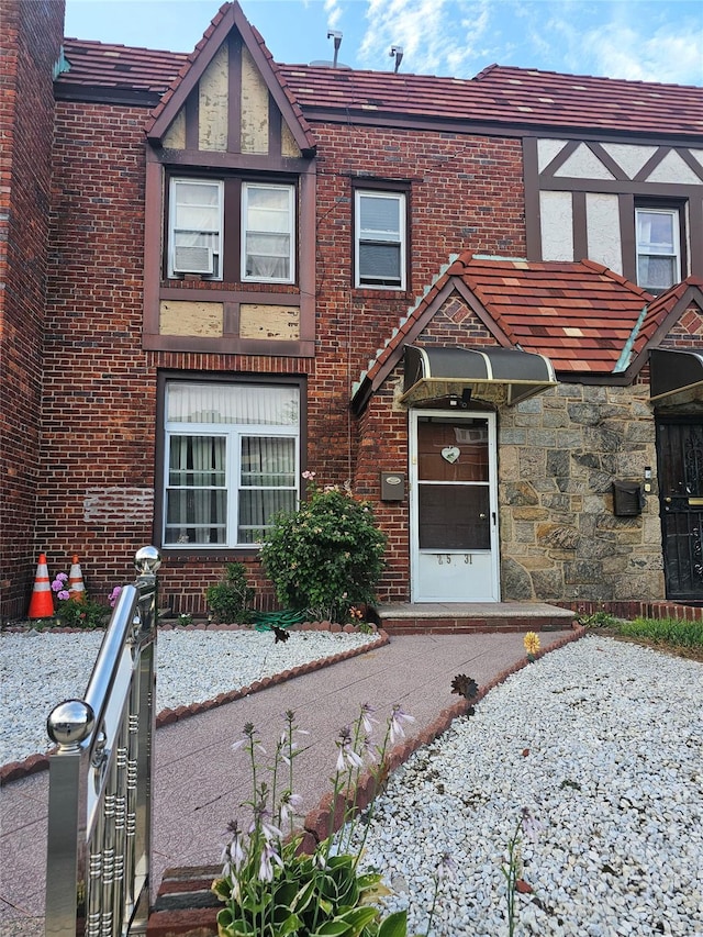 21531 Murdock Ave, Queens Village, NY 11429 - view of front of house with brick siding