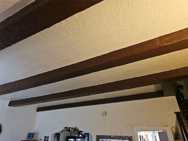21531 Murdock Ave, Queens Village, NY 11429 - detailed view of beam ceiling and a textured wall
