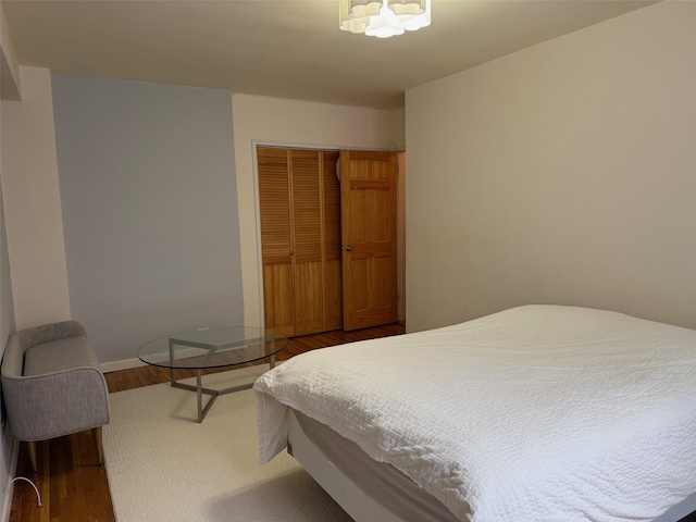 100-25 Queens Blvd Unit 3D, Forest Hills, NY 11375 - bedroom with a closet and wood finished floors