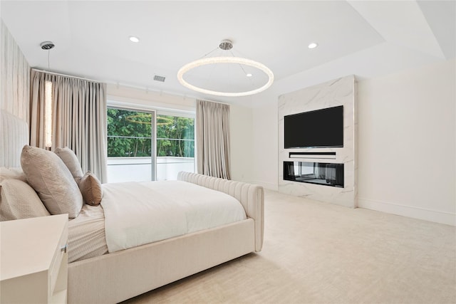 2 Maple Way, Woodbury, NY 11797 - bedroom with a raised ceiling, carpet floors, and recessed lighting