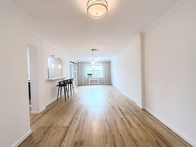 800 Grand Concourse Unit 2Js, Bronx, NY 10451 - empty room featuring crown molding and wood finished floors