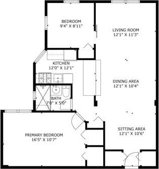 800 Grand Concourse Unit 2Js, Bronx, NY 10451 - view of home floor plan